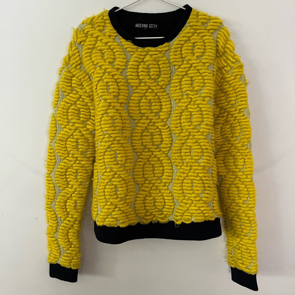 Unisex Pattered Sweater with Faint Metallic Background